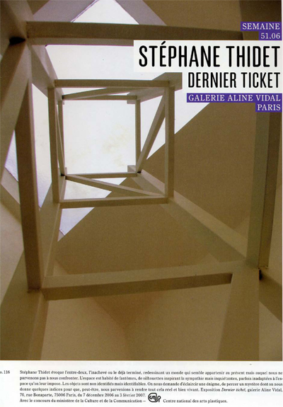 Semaine / Dernier Ticket